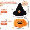 Halloween Clothes for 17cm Doll, Cute Orange Pumpkin Outfit with Witch Hat Stylish Doll Clothing Costume Set Halloween Accessories Supplies(Clothes Only) view 2