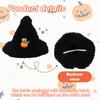 Halloween Clothes for 17cm Doll, Cute Orange Pumpkin Outfit with Witch Hat Stylish Doll Clothing Costume Set Halloween Accessories Supplies(Clothes Only) view 4