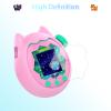 for Tamagotchi Paradise Soft Silicone Case and TPU Clear Screen Protector flim, 360-degree Full Protective with Flower Series Lanyard, Scratch Shock Protection, Pink view 3