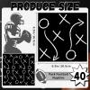 100 PCS Football Napkins, Disposable Football Dinner Paper Napkins, Football Party Napkins Football Party Decorations for Football Sport Events Frenzy Game Time Tailgate Party view 2