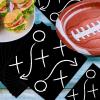 100 PCS Football Napkins, Disposable Football Dinner Paper Napkins, Football Party Napkins Football Party Decorations for Football Sport Events Frenzy Game Time Tailgate Party view 3