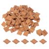 PATIKIL Miniature Roof Tile, 200 Pcs 1:16 Scale Mini Red Tiles Clay Roof Miniature Brick Dollhouse Roofing DIY Craft Accessories Building Supplies for Fake House Model Garden view 1