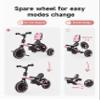 besrey Toddler Bike 1-3 Years Old,Toddler Tricycle with Spare Wheel,5 in 1 Kids Trike with Push Handle,Backrest and Safety Belt,Balance Bike 1+ Year Old,Birthday Gift and Toy for Boys and Girls view 3