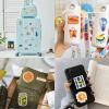 100PCS Cute Food Stickers for Kids, Yummy Food Stickers Snack Hamburger Pizza Cake Donuts, Waterproof Vinyl Stickers for Water Bottle Laptop Skateboard view 3