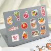 100PCS Cute Food Stickers for Kids, Yummy Food Stickers Snack Hamburger Pizza Cake Donuts, Waterproof Vinyl Stickers for Water Bottle Laptop Skateboard view 4