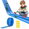 Flexible Race Car Track for Kids 15 Ft Flex Tracks Starter Set Compatible Toy with Suction Cups Compatible with Diecast 1/64th Cars, Long Kid Cars Ramp with Suction Cups for Indoor & Outdoor Ages 3+ view 1