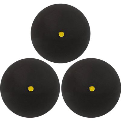 hzzsbu 3 Pcs Squash Ball Professional Squash Ball High Reliability Practical to Use Excellent Performance Rubber for Training Practice and Competition