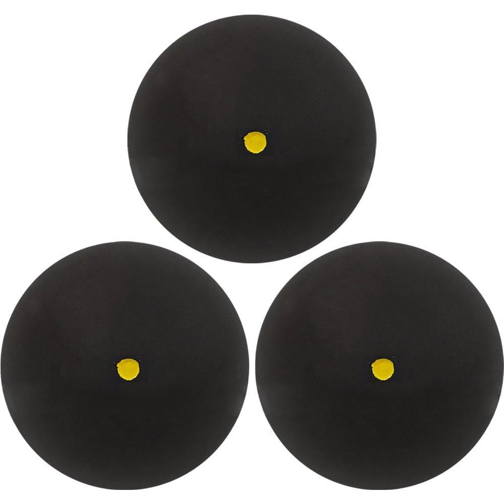 hzzsbu 3 Pcs Squash Ball Professional Squash Ball High Reliability Practical to Use Excellent Performance Rubber for Training Practice and Competition