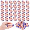 Bensbl 50 Pack Mini Football Stress Balls - American Flag Foam Squeeze Toys for Superbowl Party Favors, Stress Relief, and Patriotic Decorations view 1