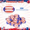 Bensbl 50 Pack Mini Football Stress Balls - American Flag Foam Squeeze Toys for Superbowl Party Favors, Stress Relief, and Patriotic Decorations view 3