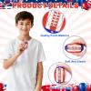Bensbl 50 Pack Mini Football Stress Balls - American Flag Foam Squeeze Toys for Superbowl Party Favors, Stress Relief, and Patriotic Decorations view 4