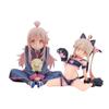 2pcs Mahiro Oyama Figure Statue Mahiro Oyama Desktop Cute Figure Anime Figurine Sitting Pose Collectibles Decoration view 1