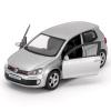 1:36 Volkswagen Golf GTI Toy Car, Diecast Pull Back Model Car, Doors Open, Collection Kids Toy for Aged 3 and up, Gift Silver view 1