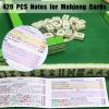 420 Pcs Mahjong Line Finder Reader Notes, Highlighter Tape Stripe, Transparent Sticky Mahjong Cards Rule Reader, Mahjong Accessories for Player, Beginner, No Adhesive Residue & Reusable (Purple) view 3