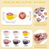 Beadthoven 24Pcs Mini Resin Coffee Cup Fall Dollhouse Miniature Accessories Mini Cute Coffee Mugs Mini Drink Food Tableware Figures Kitchen Ornaments for Micro Landscape Party Decorations DIY Craft view 2