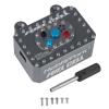 HobbyPark Aluminum Receiver Box Simulated Scale Fuel Cells Electric Box Fuel Tank for 1/10 RC Crawler Car Compatible with SCX10 Capra RR10 VS4-10 TRX4 TRX6 TF2 (Gray) view 1