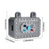 HobbyPark Aluminum Receiver Box Simulated Scale Fuel Cells Electric Box Fuel Tank for 1/10 RC Crawler Car Compatible with SCX10 Capra RR10 VS4-10 TRX4 TRX6 TF2 (Gray) view 2