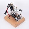 MechPuConToy Mini Metal Engine Model Kit That Works, Hoglet Single-Cylinder 4-Stroke Realistic Motorcycle Engine with Kick Start, Collection Display Model Kit for Adult (RTR Version) view 4