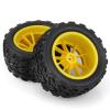 Compatible with Traxxas for Arrma for Redcat for HSP 1/10 RC Car 4Pcs 118MM Tire Tyre Wheel Foam Insert 12Mm Hex RC Car Upgrade Parts(Yellow) view 2
