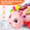 AUUGUU Musical Baby Toys, Infant Light up Music Toys Tummy Time Development, Crawling Toy for 6 7 8 9 10 11 12+ Month Old, Christmas Birthday Gifts for Babies Girls view 3