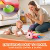 AUUGUU Musical Baby Toys, Infant Light up Music Toys Tummy Time Development, Crawling Toy for 6 7 8 9 10 11 12+ Month Old, Christmas Birthday Gifts for Babies Girls view 4