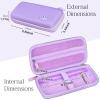 worfty Travel Carrying Case for Retroid Pocket 6/ G2/ 5/ 4/ 4pro Game Handheld Console (Case Only) - Hard Protective Carrying Storage Bag (Purple) view 3