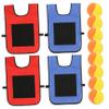 Mskmnkot Sticky Balls, 4 Set Dodgeball Game with 8 Sports Balls & 4 Sticky Ball Vest Interactive Throwing Target for Kids Outdoor, Dodgeball view 2