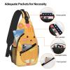 PEGQCVAM Cute Cartoon Kitten Cross Chest Bag Diagonally. Large Capacity, Adjustable Shoulder Straps, Cup Holders And Umbrella Holders On Both Sides. view 3