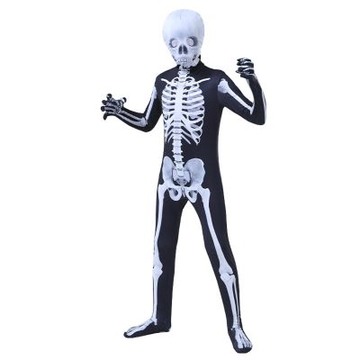 Kids Halloween Wrap Full Coverage Jumpsuits Boys Girls Long Sleeve Skeleton Graphic Fall Winter Warm R 13-14 Years