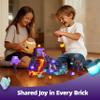 GobiDex 100PCS Magnetic Building Blocks Playset with Light-Up Blocks, STEM Sensory Travel Toys for Kids, Pretend Play Montessori Gifts for Halloween view 3