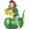 Pkhoxw Inflatable Dinosaur Hopping Toy Jumping Horse Multifunctional Lightweight for Kids Ages 3+ Portable view 3