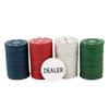 Go Hooked Professional Poker Chips Set with 100 Dual-Toned Chips & Dealer Button | Texas Hold'em Poker Game Chips in Metal Case | Casino Style Poker Set for Adults, Parties & Game Nights view 4