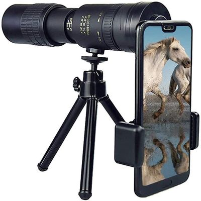 8-12 for Smartphone Telescope for Kids 4K 10-300X40mm Telephoto Zoom,Waterproof,Dusproof,Shockproof,Metal Tripod (with Clip)