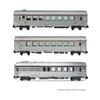 Arnold HN4501 SNCF, 3-Unit Pack TEE Mistral Nice-Paris, Arux + A8u + AD4tux, Silver, ep. IV view 1