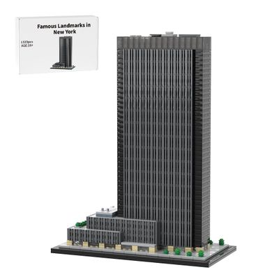 Aetheria Architecture New York City Skyline Landmark Building Bricks, 1:800 Modular Building City Street House Construction for Adult, Designed by SPBrix- 1323 Pieces