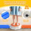 15PCS Rainbow Stepping Balance Beam Stones for Kids Toddlers - Indoor & Outdoor Sensory Toys for Outside Play Games,With Light Up&Music Non-Slip Jumping Blocks for Obstacle Course Boy Girl Gifts view 4