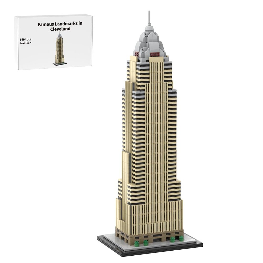 Aetheria Architecture New York City Skyline Landmark Building Bricks, 1:800 Modular Building City Street House Construction for Adult, Designed by SPBrix- 1494 Pieces