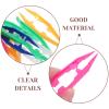 Vaguelly 50pcs Small Plastic Tweezers: Kids Diy Crafting Tools For Fuse Beads & Jewelry Making - Colorful 4 Inch Small Plastic Tongs Tweezers view 3