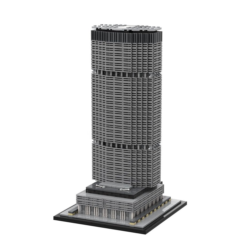 Aetheria Architecture New York City Skyline Landmark Building Bricks, 1:800 Modular Building City Street House Construction for Adult, Designed by SPBrix- 1846 Pieces