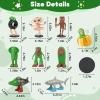9PCS Italian Brainrot Action Figures Toys - Tung Tung Tung Sahur, Meme Shark, Bombardiro Crocodilo, Ballerina Capuchina, Lirili Larlla for Brain Rot Cake Toppers Birthday Gifts Party Decorations view 3