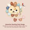 SPEEDY MONKEY Hedgehog Clock Game for Toddlers 12m+ | Wooden Number & Time Learning Toy for Bedroom or Classroom | Shape Sorting & Stacking Puzzle | Animal Educational Gift for Kids & Preschoolers view 3