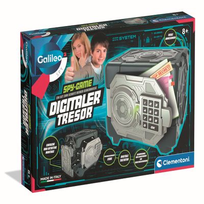 Galileo Spy Digital Safe - Safe with Alarm & Warning Light for Young Agents & Spies - Toy for Children from 8 Years - 59433 by Clementoni
