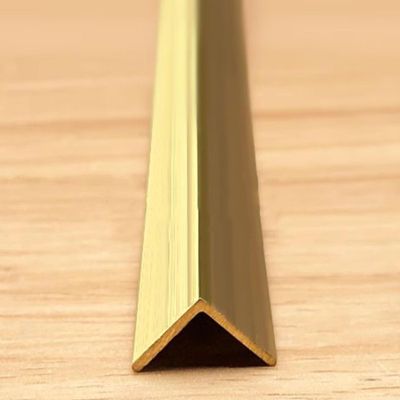 10mmX10mm Brass Stair Edging Trim - Heavy Duty Non-Slip Step Nosing Edge Protector for Indoor & Outdoor Use(90cm)