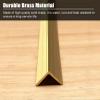 10mmX10mm Brass Stair Edging Trim - Heavy Duty Non-Slip Step Nosing Edge Protector for Indoor & Outdoor Use(90cm) view 4