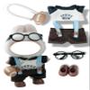 MOFABIA Clothes for 17cm Doll, 5 Pcs Doll's Sports Wear Outfits Gym Rugby Clothes Glasses Shoes Accessories Luxury Stylish Adorable Dolls Clothes(No Doll) (Rugby Brown) view 1