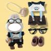 MOFABIA Clothes for 17cm Doll, 5 Pcs Doll's Sports Wear Outfits Gym Rugby Clothes Glasses Shoes Accessories Luxury Stylish Adorable Dolls Clothes(No Doll) (Rugby Brown) view 2