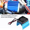 Omabeta Motor Heat Sink, with fan for enhanced cooling and durable construction, Universal Cooling Fin Set, for 1/10 RC Car, compatible with 4074/4274/1515 motor view 3