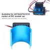 Omabeta Motor Heat Sink, with fan for enhanced cooling and durable construction, Universal Cooling Fin Set, for 1/10 RC Car, compatible with 4074/4274/1515 motor view 4