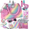 Play Purse for Little Girls and Toddlers - Unicorn Purse Toys for Kids Pretend Play Accessories: Phone, Wallet, Credit Cards, Keys, Pretend Makeup Unicorn Gift for Girl Age 3 4 5 6 7 8 Years and Up view 1