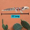 Realistic 3D Printed Articulating Blue-Tongued Skink  Jaw Opens, Fully Poseable Body, Legs & Tail  Reptile Model with Varying Eye Colors  Lifelike Blue Tongue Lizard Replica view 3